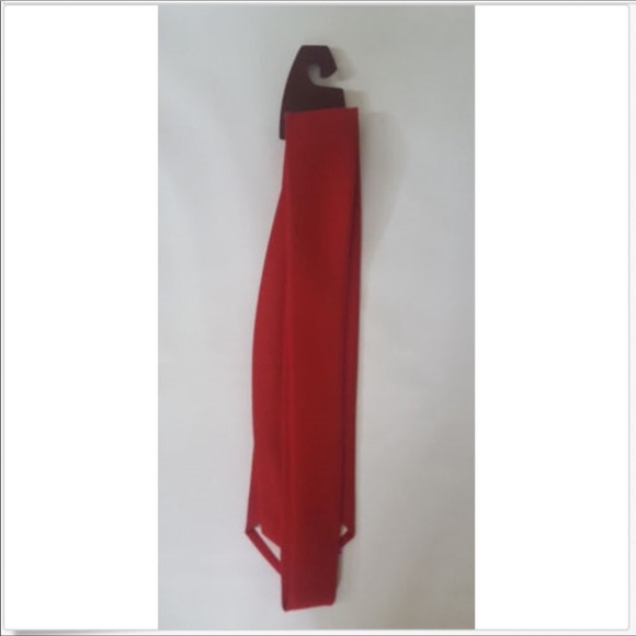 Red Polyester Tie - Picture 2 of 3